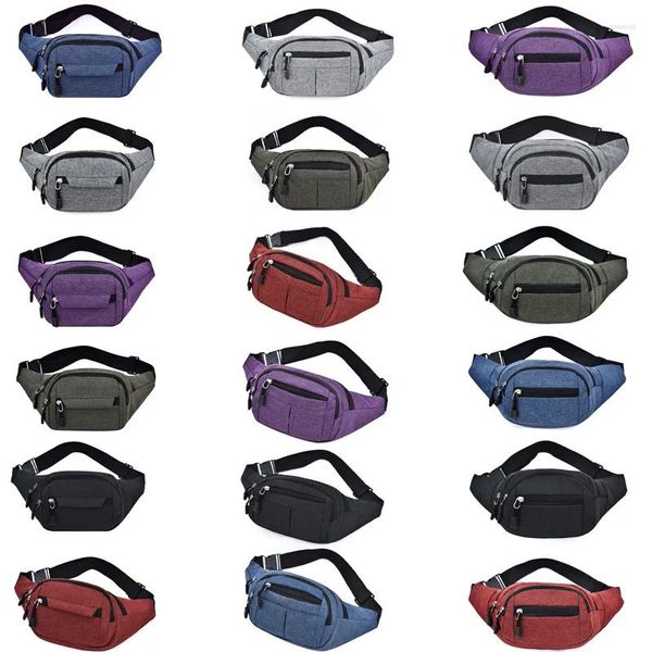 Taille Taschen Oxford Mode Männer und Frauen Leinwand Waistpack Sport Umhängetasche Geld Sammlung Brust Handy