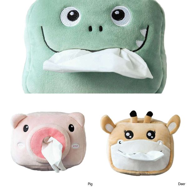 Upgrade Nette Cartoon Auto Tissue Box Kreative Kurze Plüsch Für Auto Armlehne Box Auto Sitz Tissue Box Dekorationen Zubehör Großhandel