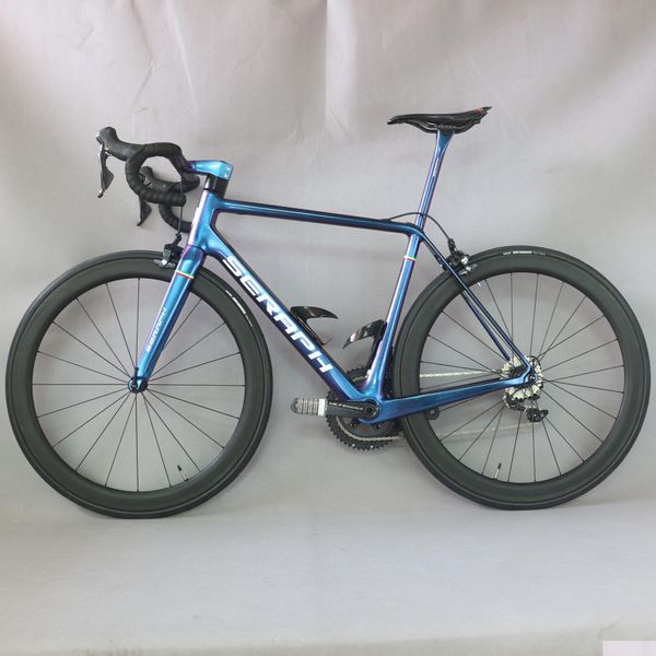 Bicicletas Fábrica Venda Direta Bicicleta Estrada Carbono Corrida Completa 52cm 54cm 56cm Fibra Bicicleta FM629 Drop Delivery Esportes Ao Ar Livre Ciclismo Dhqnm