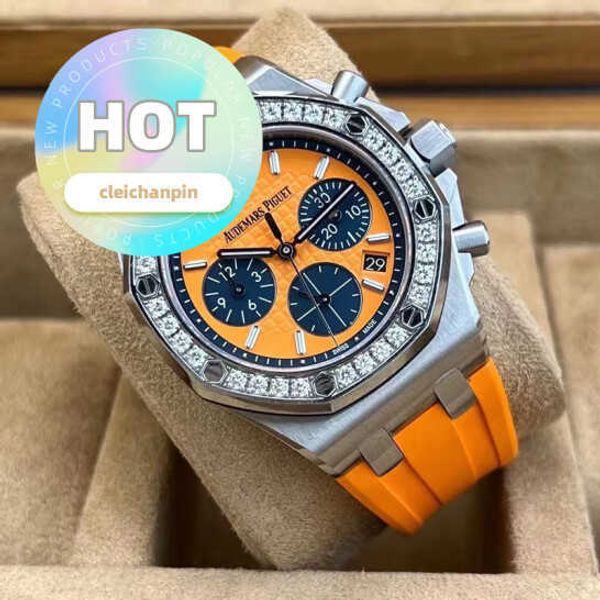 AP Casual Watch Watch Royal Oak Offshore Series 37 -мм диаметром диаметром автоматической механической резиновой моды Mensure Mens и Womens Famous Watches