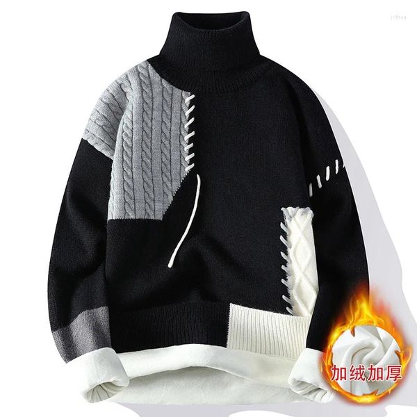 Maglioni da uomo Moda uomo Maglione girocollo Autunno Inverno Maglieria calda Pullover Felpe casual larghe Maglione lavorato a maglia Streetwear