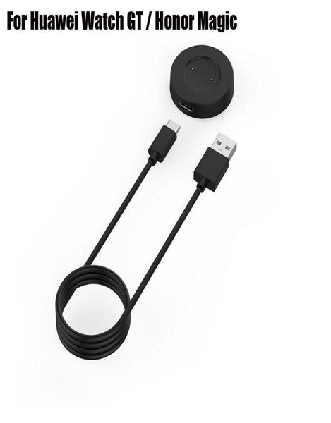 Carregador de relógio inteligente para huawei relógio gt honor relógio mágico magnético fixo seguro carregamento rápido berço doca carregador usb cabo9093899