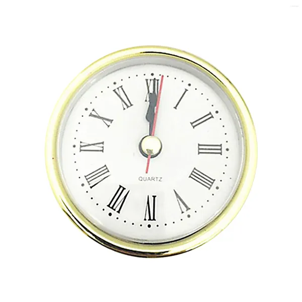 Orologi da parete 80 mm/65 mm pratico silenzioso in plastica accurata numero romano movimento quarzo classico decorazione fai -da -te decorazioni fai -da -te inserto per orologio universale