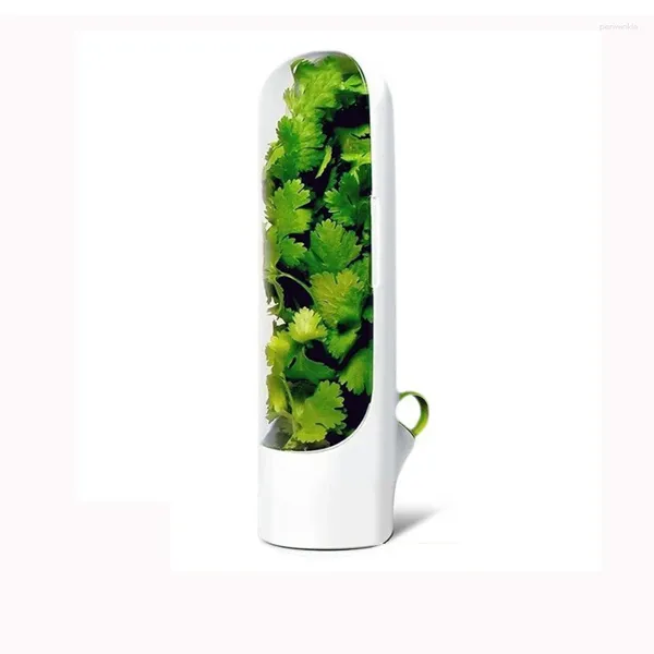 Aufbewahrungsflaschen, 1 Stück, Kühlschrank, Frischhaltebox, staubdicht, Anti-Druck, halten Sie Koriander/Minze/Petersilie frisch, grüne Küchenhelfer