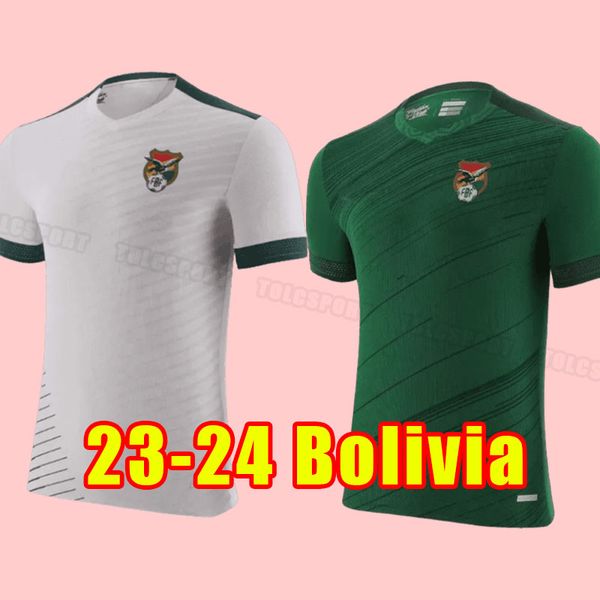 2024 Bolívia Versão Sport Club do Futebol Jerseys Mens Classic Home Away Manches Courtes Cru Vintage Camisa de Futebol 23 24 25 # 10 ETCHEVERRY