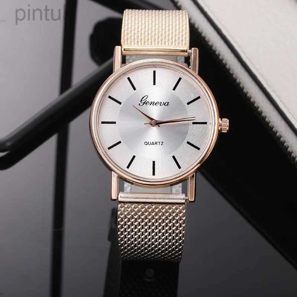 Relógios de pulso relógio para homens mulheres luxo relógios de aço inoxidável simples senhoras digital quartzo relógios de pulso reloj mujer relogio feminino 24329