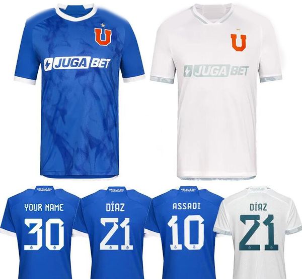 Camisas de futebol 24-25 Universidad de Chile Camisetas personalizadas de qualidade tailandesa 10 VARGAS 9 FERNANDES 11 PALACIOS 13 MOYA 19 95ª versão especial