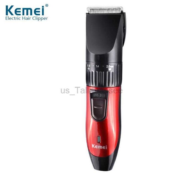 Barbeador elétrico profissional máquina de cortar cabelo recarregável kit de barbear para homens sem fio KM-730 clippers para crianças e adultos estilo de cabelo 240329