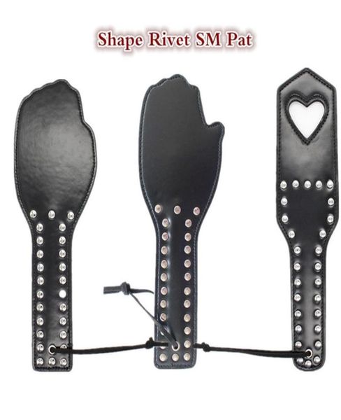 Faust Palm Herz Schwarzer Hintern klopfen BlTCH SM Flog Spank Paddle Beat Unterwürfiger Sklave Kinky Fetisch BDSM Peitsche Folterausrüstung Sexspielzeug7621673