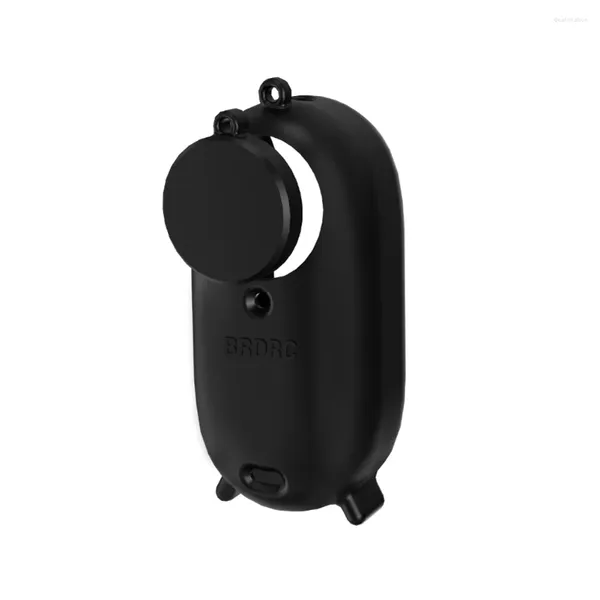 Cucchiai BRDRC Custodia protettiva in silicone per Insta 360 GO 3 Custodia per fotocamera Custodia antipolvere Accessori GO3 Nero