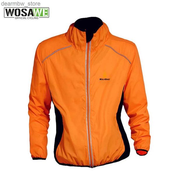 Велосипедные куртки WOSAWE Водонепроницаемое пальто для велоспорта Мужская ветрозащитная одежда для шоссейного велосипеда с длинным рукавом Джерси Ветер Дождь Куртки24329