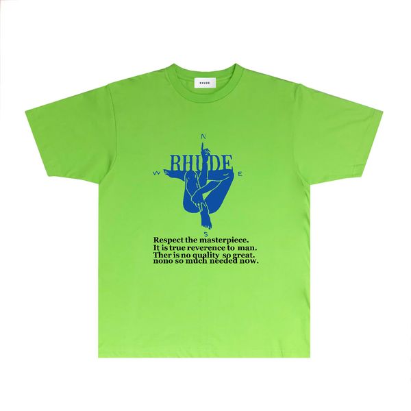 maglietta rhude maglietta da uomo firmata maglietta da donna moda estate manica corta RH113 T-shirt manica corta con stampa cross body taglia S-XXL