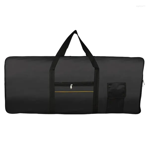 Portador de cães LBER portátil teclado de 61 teclas piano elétrico acolchoado case gig bag pano oxford