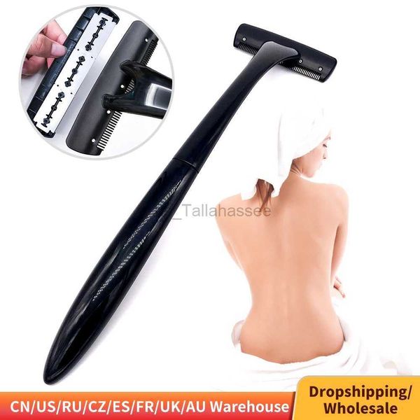 Rasoi elettrici Coltello da barba Rasoio per peli del corpo Uomo Donna Rasoio posteriore Rasoio Groomer Completo per depilazione corpo Trimmer Manico lungo Spedizione veloce 240329