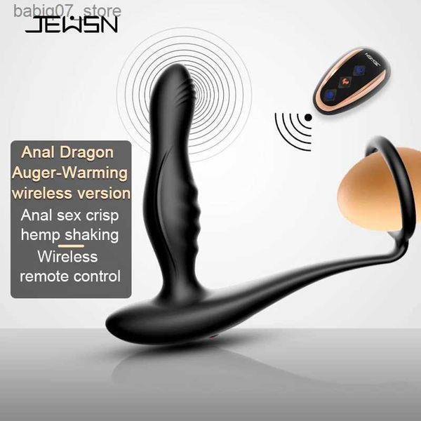 Andere Massageartikel JEUSN Analsexspielzeug Vibrator für männliche Masturbation Prostatamassage Penisringheizung drahtlose Fernbedienung Sexmaschine Erwachsenengeschäft Q240329