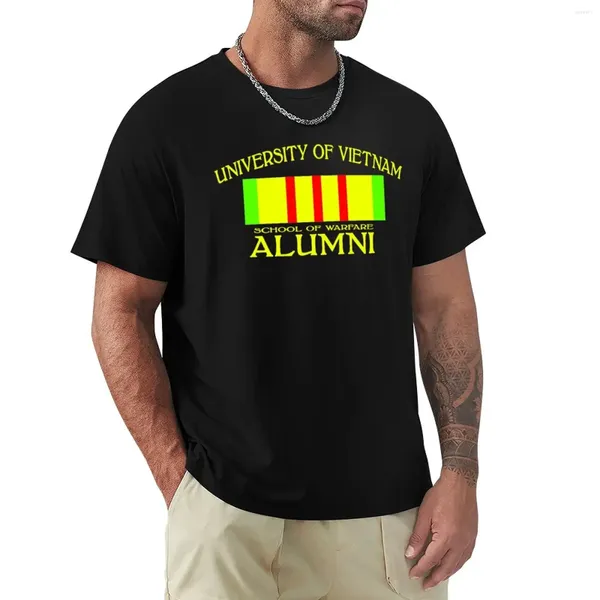 Мужские поло, алюминиевая футболка Университета Вьетнама, школьная война, винтажная одежда, забавные мужские футболки с рисунком, хип-хоп