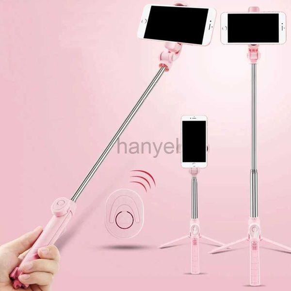 Monopodi selfie monopodi bluetooth bluetooth trippod selfie stick con telecomando per iPhone Huawei Samsung Android Monopod mobile Shutter Selfie Stick 24329