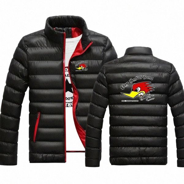 2024 Nuovo Autunno Inverno Mr. Horsepower Clay Smith Cams Stampa Addensato Sport Uomo Zipper Cappotto Casual Caldo Cott-Giacca imbottita 57FS #