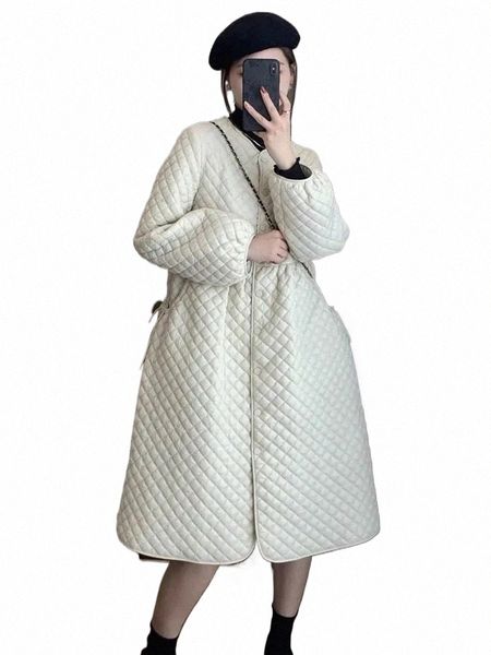 Легкий легкий пуховик LG Down Dr Coat Корейские тонкие пуховики Argyle Plaid Casacos Para Baixo Теплый белый пуховик Jaqueta Y7Tl #