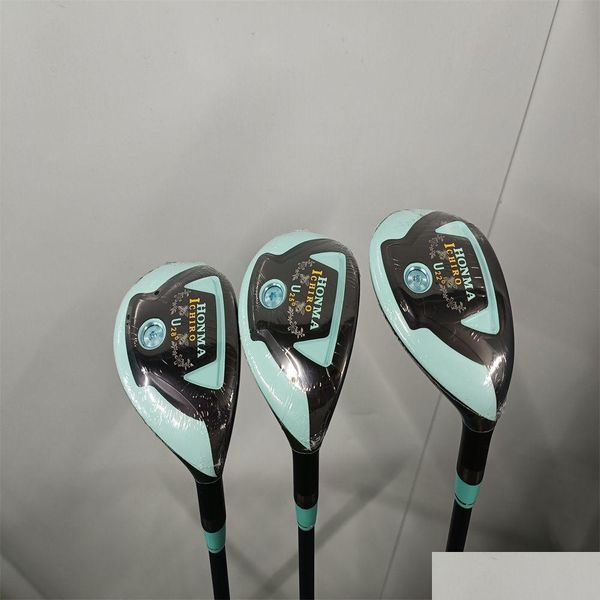 Conjunto completo de clubes femininos novo híbrido de golfe com eixo Ichiro Honma 22/25/28 excede o humor padrão alto reverso l entrega esporte dhlpg