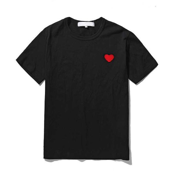 Berühmtes Designer-T-Shirt Red Love Hear Herren Damenmode Play Couple T-Shirt Lässige Kurzarm-Sommer-T-Shirts Streetwear Hip-Hop-Tops Print-Kleidung