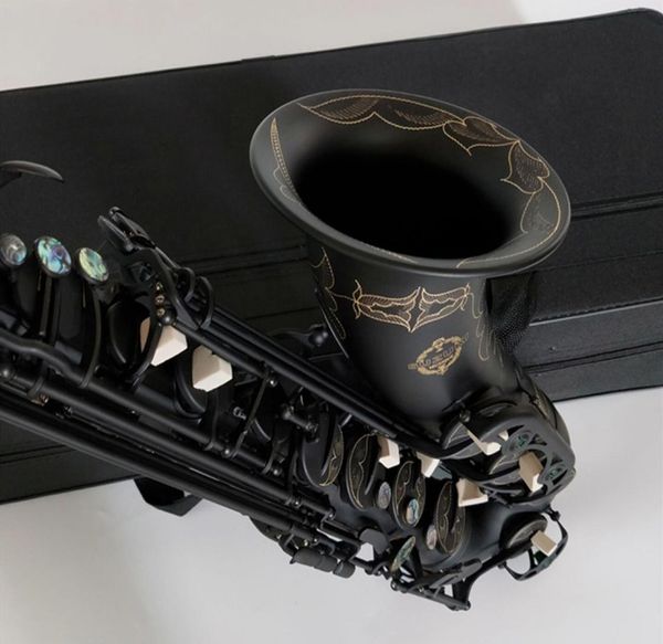 Professionelles neues japanisches SUZUK-Tenorsaxophon B-Dur-Musik-Woodwide-Instrument Black Nickel Gold Sax Gift1496102