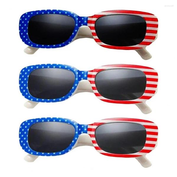 Occhiali da sole Patriotic Festival Eyewear American Independence Day Stampa bandiera Cornici retrò per il blocco della celebrazione del 4 luglio