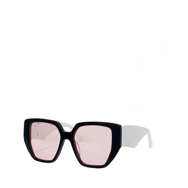 Óculos de sol femininos de luxo óculos de sol de grife Um favorito dos blogueiros de moda armações de acetato óculos de sol de qualidade óculos de sol de lente rosa de tamanho grande premium