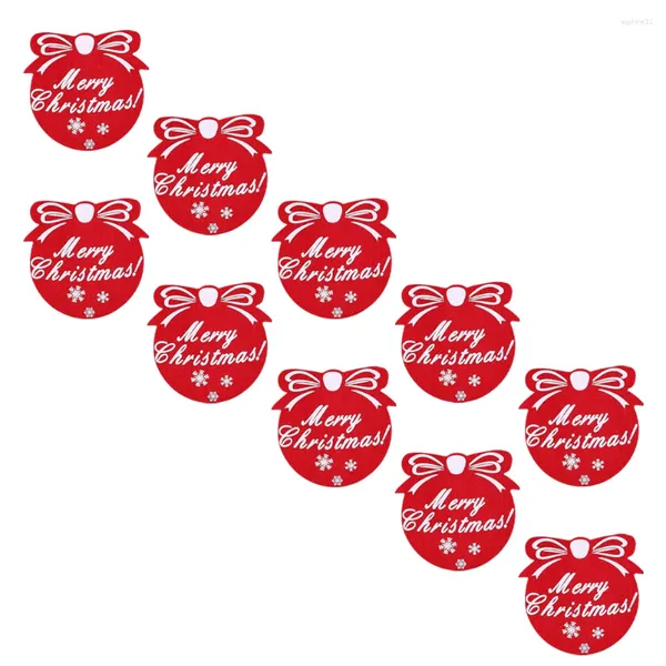 Travesseiro 10Pcs Festivo Copo de Água Tapetes Tema de Natal Coasters Ornament Bowl Pads