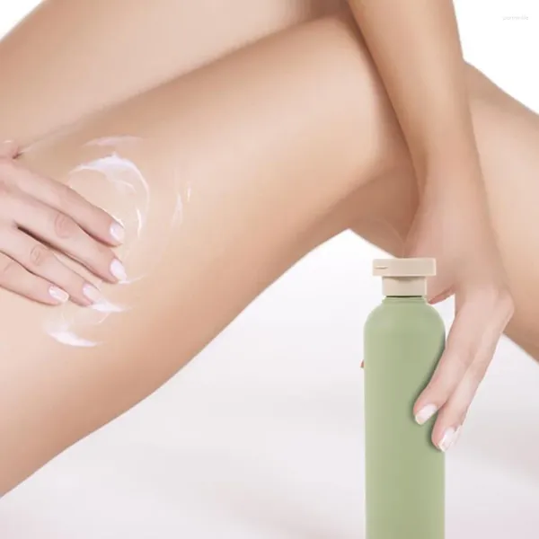 Dispenser di sapone liquido 4 pezzi Bottiglia di lozione verde avocado Bottiglie di shampoo per la pulizia e la cura Bottiglie di shampoo ricaricabili