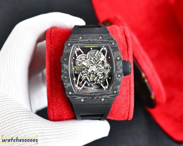 Luxury Mens Mechanical Watch RM035 American Bull Commemorative Edition Automatische SIWSS -Bewegung Armbanduhr