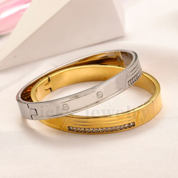 Hochwertige Designer-Armbänder aus 18-Karat-Edelstahl, Nagelschmuck für Damen und Herren, mit Alphabet-Designs, perfekt für Partys, Geburtstage, Feiertage und Geschenke