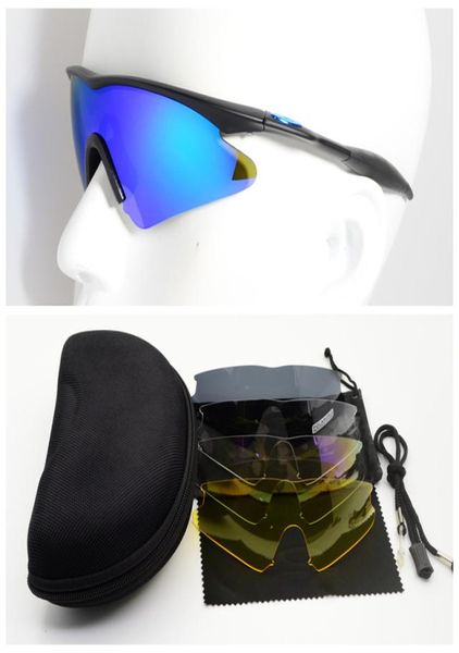 WholeSporty UV400 Protector Occhiali da tiro 5 Lenti Occhiali tattici Occhiali da trekking Occhiali Occhiali militari Caccia Sunglasse7054103