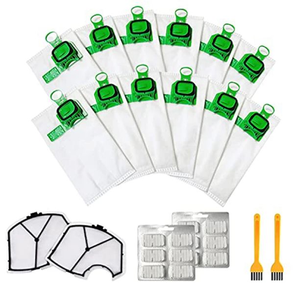 Kit de saco de aspirador de pó Kobold de alimentação compatível com Vorwerk Kobold Vk140 Vk150