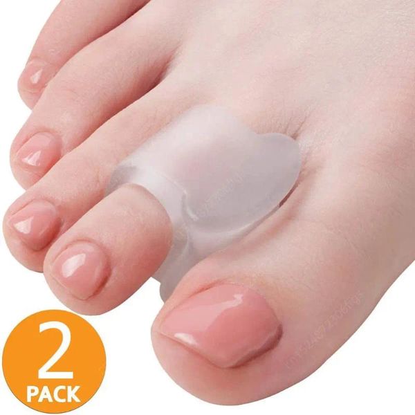 Tappetini da bagno Ortics Protector Ossa sovrapposte Pedicure 2 pezzi Anello separatore di dita dei piedi Borsite Alluce valgo Pollice Correzione massaggio ortopedico