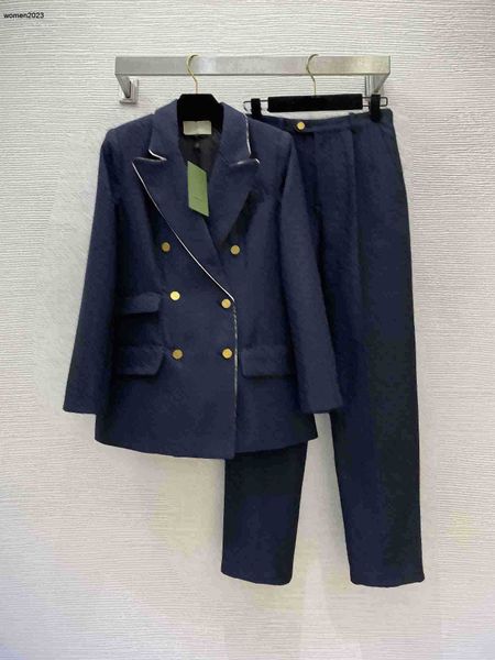 Terno de marca feminino ternos casaco conjunto designer feminino moda jantar jaqueta de manga comprida blazer botão calças de cintura alta elegante sobretudo 2 peças 29 de março