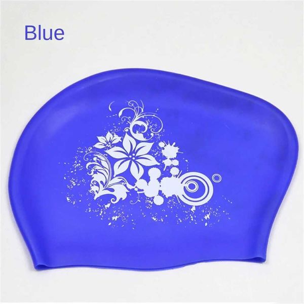 Caps Silicone Natação Cabelo Longo Das Mulheres À Prova D 'Água Swim Caps Senhoras Capuz Chapéu para Crianças Casquette 24328