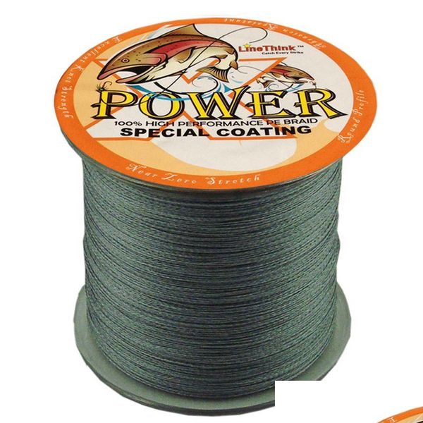 Linea treccia 1000M Super forte Mtifilamento intrecciato giapponese Potenza di pesca 10 20 30 40 50 60 80 100Lb Consegna a goccia Sport all'aperto Linea Oti8F