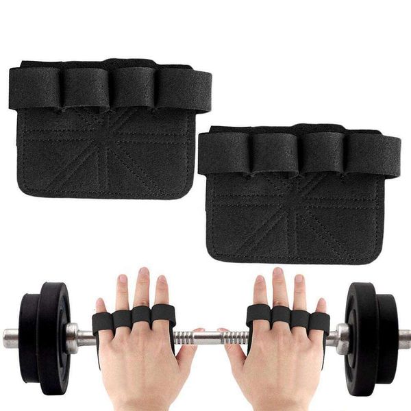 Neue Hantel Skid Handschuhe Gewichtheben Gym Fiess Griffe Pads Powerlifting Hanteln Sport Für Hand Protec F9v7