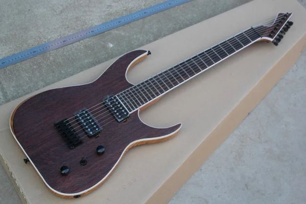 Guitarra nordeste da china cinza corpo jacarandá fretboard cetim preto fosco blackmachine b7 forma especial 7 cordas guitarra elétrica 1027