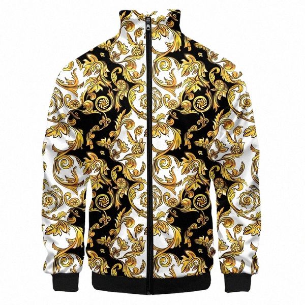 Luxus Gericht Plus Größe Jacke Männer Floral Bomber Jacke Männer LG Sleeve Zipper Jacken Mantel MenPilot Jacke Cew FR Serie W5a3 #