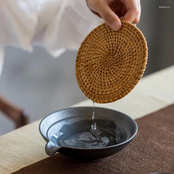 Vassoi per tè giapponese ceramica vassoio vasso