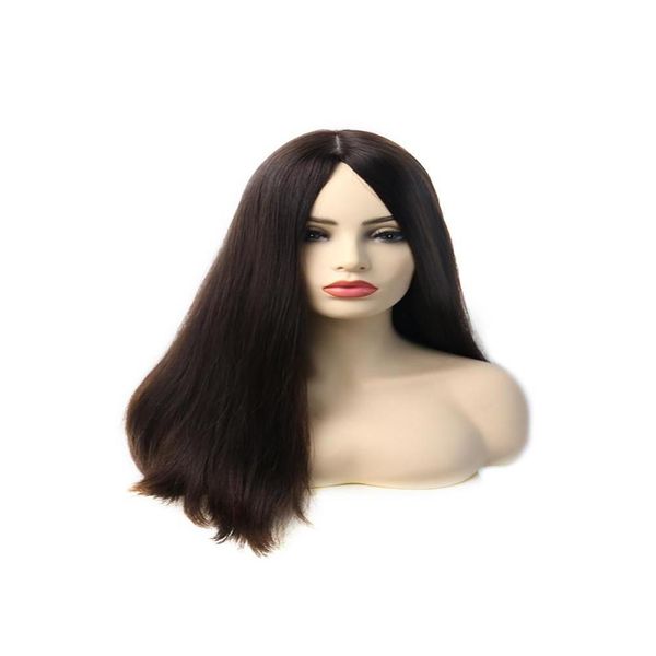 Perucas sintéticas base de seda frente do laço cabelo humano sheitel duplo dn peruca judaica kosher europeu virgem peruca5706793 produtos de entrega da gota otscw