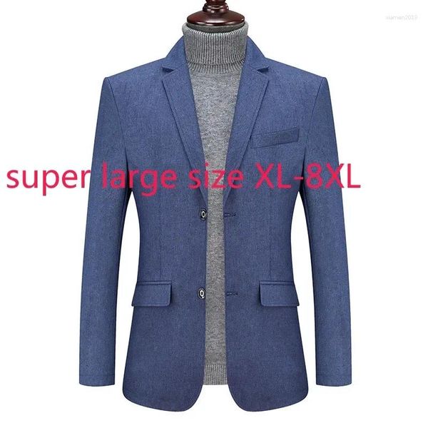 Männer Anzüge Ankunft Mode Extra Große Männer Mantel Casual Anzug Einreiher Blazer Plus Größe XL2XL3XL4XL5XL6XL7XL8XL