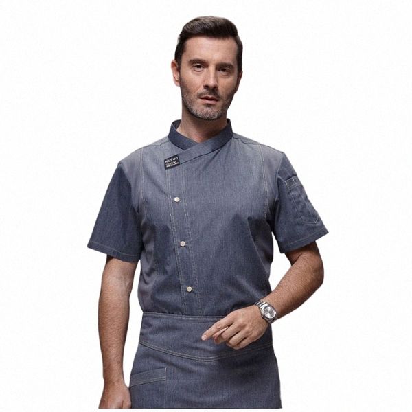 Homens Mulheres Cozinha Trabalho Uniforme Adulto Unisex Chef Casaco Casaco Cook Hotel Restaurante Cantina Cake Shop Café Camisa Cozinhar Traje 58Rm #