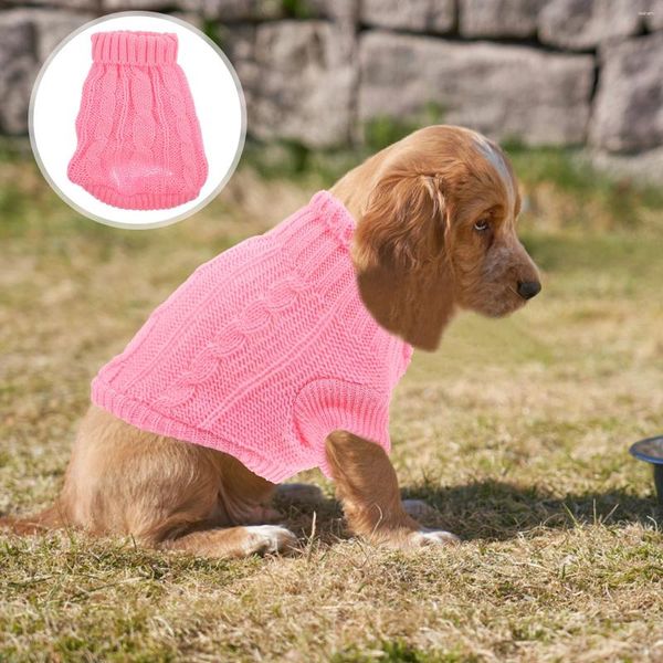 Hundebekleidung Warm halten Welpenpullover Strickpullover für Hunde Katzengarn Winterkleidung Dekor