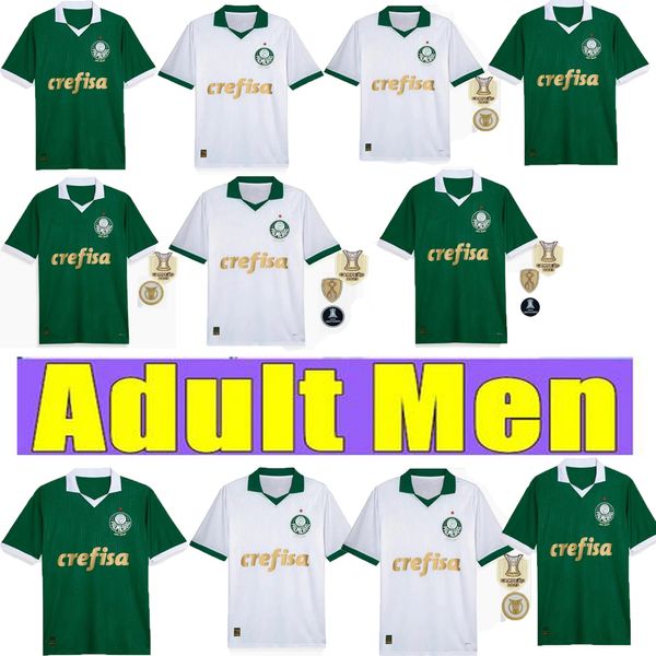 Palmeira Maglie da calcio bianche verdi di alta qualità 2024 2025 DUDU ENDRICK RONY Maglie da calcio Palmeira G.GOMEZ G.MENINO GIOVANI R.VEIGA maglia fan versione S-XXL