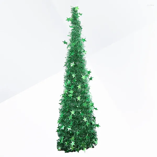 Decorações de Natal Árvore Artificial Dobrável Xmas Para Interior Ao Ar Livre Mesa de Casa de Férias 120cm Verde