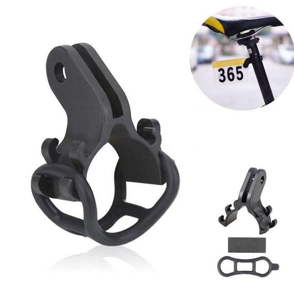 Nuova staffa per clip per torcia elettrica per bicicletta regolata per bici da strada ciclismo per supporto per fotocamera Gopro nero W0e8