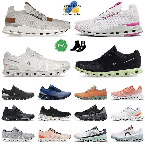 arrivo nuvole Glacier Grey Olive scarpe da corsa da passeggio 5 piattaforma Glacier Grey Bianco All Black Cloudswift Rose Shell Undyed White Flame sport Scarpe da ginnastica da surf